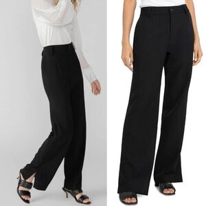SANCTUARY Split Hem Black Pants Trousers Professional Casual Relaxed Women's 27